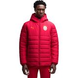 Puma Galatasaray Sk Hooded Padded Çocuk Mont - Sarı - Kırmızı
