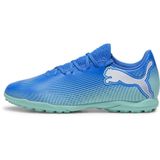 PUMA GELECEK unisex-yetişkin Düşük Bot, Hyperlink Blue-Mint-PUMA Beyaz, 42 EU