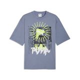 Puma Graphic Tee 63444265 Gri Erkek Günlük Tişört
