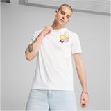 Puma Graphıcs Icon Tee Beyaz Spor T-Shirt Erkek M Beden Rahat Kesim Şık Tasarım
