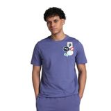PUMA GRAPHICS Icon Tee Erkek/Unisex Tişört, Blue Crystal, M