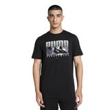 PUMA GRAPHICS Mountain Tee Erkek/Unisex Tişört, PUMA Black, S