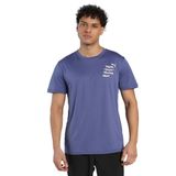 PUMA GRAPHICS RUNNING SLOGAN TEE Erkek/Unisex Tişört, Blue Crystal, L