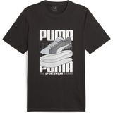 Puma Graphics Sneaker Erkek Tişört 67718601 - Siyah - L