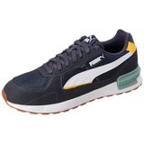 Puma Graviton New Navy-White-Sunny Yellow Erkek Spor Ayakkabı