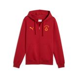 Puma GSK FtblESS FZ HoodJacket FL GALATASARAY FtblESSENTIALS Kapüşonlu Ceket, L, 78291024, Kırmızı, erkek