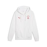 Puma GSK FtblESS FZ HoodJacket FL GALATASARAY FtblESSENTIALS Kapüşonlu Ceket, S, 78291027, Beyaz, erkek