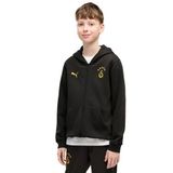 Puma GSK FtblESS FZ HoodJkt Jr FL Siyah Çocuk Sweatshirt