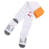 PUMA GSK Mesh and Cuff Sock REPLI Unisex Yetişkin Futbol Çorabı, PUMA White-Intense Orange, 3