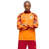 Puma GSK Warm Up 1/4 Zip Top Sarı-Kırmızı Erkek Eşofman Üstü L