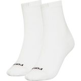 Puma Heart Kadın 2'li Kısa Çorap - Beyaz - Siyah - 39 - 42