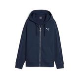 PUMA Her Kadın Tam Fermuarlı Kapüşonlu Sweatshirt,Club Navy S