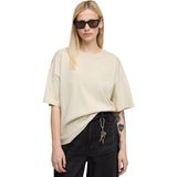 Puma Her Oversized Bej Kadın T-Shirt 68814887 Günlük Stil Nefes Alabilir Kumaş ile Rahat Kesim - XS