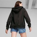 Puma Her Terry Fermuarlı Kadın Kapüşonlu Sweatshirt 676003 01 Siyah