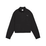 Puma HER Woven Half-Zip Crew Kadın Sweatshirt PUMA Black M