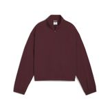 Puma HER Woven Half-Zip Crew Kadın Sweatshirt Ruby Shimmer S