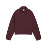 PUMA HER Woven Half-Zip Crew Kadın Sweatshirt Ruby Shimmer XS
