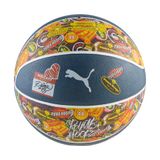 PUMA Hoopers HotLINE Basketbol Topu, Mountain Blue-multi color, 5