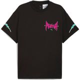 Puma Hoops x Rick And Morty Tee I Erkek Yetişkin T-Shirt - XL - Siyah