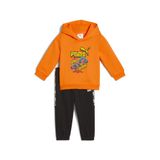 PUMA Hot Wheels Bebek Kapüşonlu Eşofman Takımı, 6-9 ay, 4069157488594, Turuncu, üniseks-bebek
