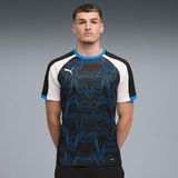 Puma Individualliga Graphic Siyah-Beyaz Erkek Forma Regular Kesim ve Kısa Kollu Tasarım - 0 - Siyah