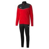 Puma individualRISE Tracksuit Unisex Yetişkin Eşofman Takımı, Puma Red-Puma Black, M
