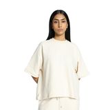 Puma Infuse Relaxed Kadın Ekru Yuvarlak Yaka Tişört, M