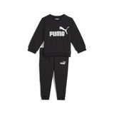 Puma Jogger Set Essentials Crew Fl Bebek Bisiklet Yaka Eşofman Takımı, 4-6 Ay, 57-686280-5, Siyah, üniseks-bebek