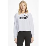 Puma Kadın Beyaz Sweatshirt M Beden ESS Cropped Logo Hoodie T Modeli