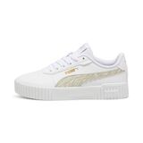 Puma Kadın Carina 2.0 Zebra Jr-Puma White-Desert Dust-Puma Gold Low Kadın Bot