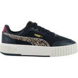 Puma Kadın Carina Mia Animal Flair Sneakers Düz Taban Tekstil Malzeme ile Hafif ve Esnek Tasarım - Siyah