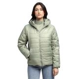 PUMA Kadın ESS Hooded Padded Jacket Mont Lux Army S