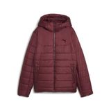 PUMA Kadın ESS Hooded Padded Jacket Mont Ruby Shimmer S