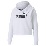 Puma Kadın Essentials Logo Cropped Women's Hoodie Kapüşonlu Sweatshirt