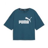 PUMA Kadın Essentials Logo Kısa Kesim Tişört Crop Top