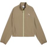 Puma Kadın Geniş Kesim Ceket Uzun Kollu ve Fermuarlı, Dış Mekan Aktiviteleri için Şık Tasarım - XS - Bej