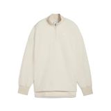 PUMA Kadın HER Half-Zip Winterized Crew Sweatshirt Alpine Snow XS