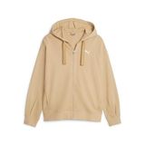 PUMA Kadın Her Tam Fermuarlı Hoodie Tr Sweatshirt, Kum Tepesi, S