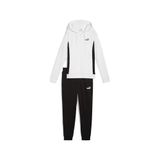 PUMA Kadın Kapüşonlu Sweat Suit TR cl Örgü Takım Elbise, PUMA Beyaz, M