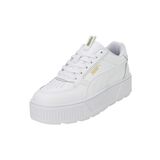 PUMA Kadın Karmen Rebelle tenis ayakkabısı, Puma White Puma White, 40.5 EU