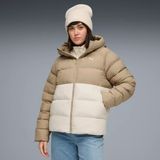 Puma Kadın Krem Puma Mono Hooded Jacket Krem ve Bej Kadın Kapüşonlu Kaz Tüyü Mont - Açık Kahverengi
