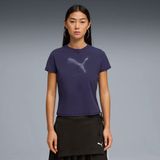 Puma Kadın Lacivert Puma Dare To Slim Graphic Tee Lacivert Kadın Fermuar Detaylı Dar Kesim T-Shirt