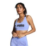 PUMA Kadın Mid Impact Fit sütyen iç çamaşırı üst giyim, Elektrikli Mor, XS