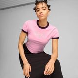 Puma Kadın Pembe Puma Downtown Graphic Baby Tee Pembe Kadın T-Shirt