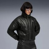 Puma Kadın Siyah Dare To Puffer Jacket Uzun Kol Kesim Kalıbı ile Şık Mont - XS