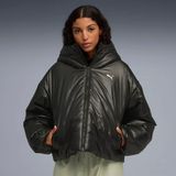 Puma Kadın Siyah Puma Shiny Hooded Padded Jacket Siyah Kadın Mont