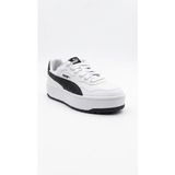 Puma Kadın Spor Ayakkabı 400368 03 Court Lally Skye Beyaz-Siyah Düz Tabanlı Rahat Kullanım
