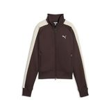 PUMA Kadın T7 Always ON kısa antrenman ceketi, Kahverengi (Çikolata Kahverengi), L