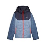 PUMA Kids ESSENTIALS Genç Kapüşonlu Mont, Cool Blue, 11-12Y