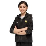 PUMA Kids SCUDERIA FERRARI Sportswear Genç Kapüşonlu SWEATSHIRT, PUMA Black, 7-8Y